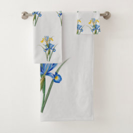 Spanische Iris von Pierre-Joseph Redouté Badhandtuch Set
