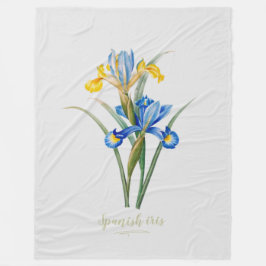 Spanische Iris von Pierre-Joseph Redouté Fleecedecke