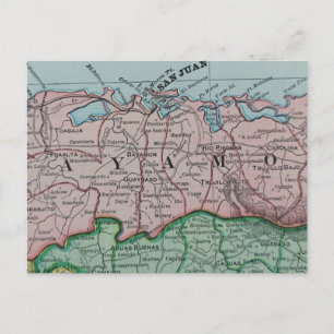 Spanische Karte der San Juan Region von Puerto Ric