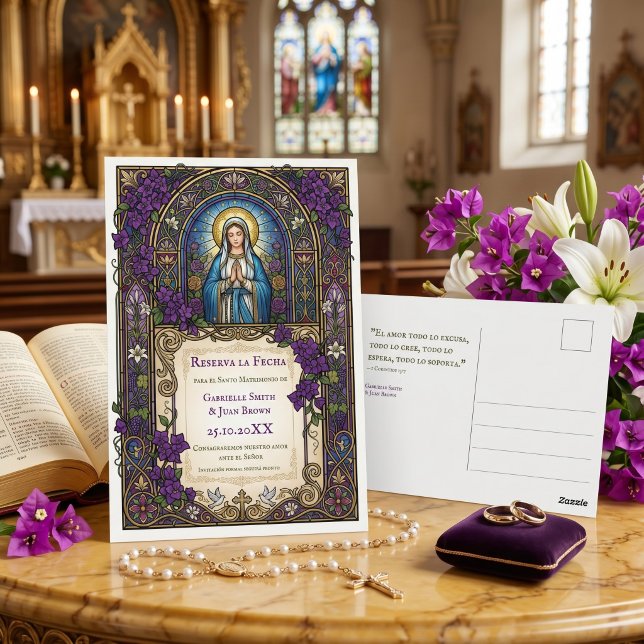 Spanische katholische Reserva la Fecha Christian Postkarte (Von Creator hochgeladen)