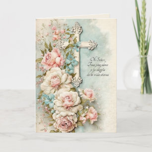 Spanische katholische Sympathie-Messopfer-Gebet Karte