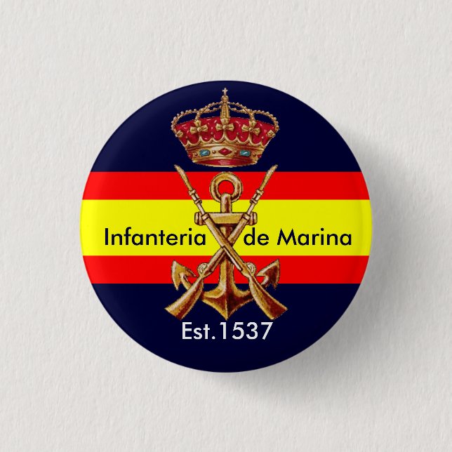 Spanische königliche Marinesoldaten Button (Vorderseite)