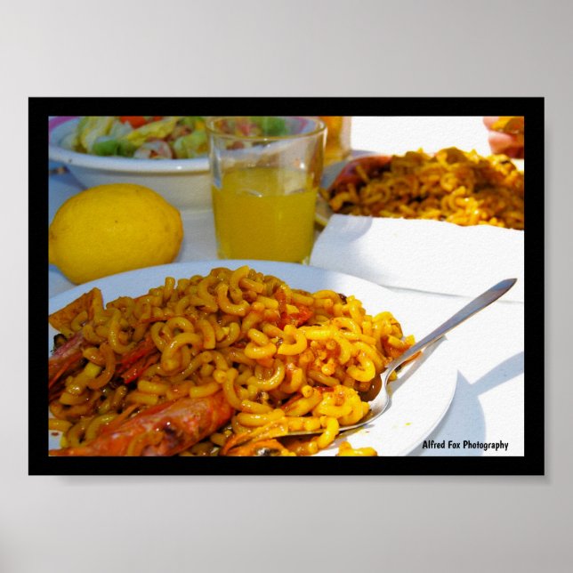Spanische Küche Setting Poster (Vorne)