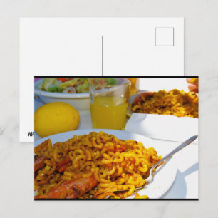 Spanische Küche Setting Postkarte