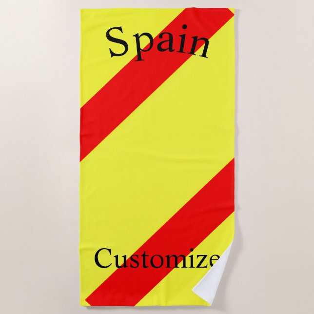 Spanische Landesflagge Thunder_Cove Strandtuch (Vorderseite)