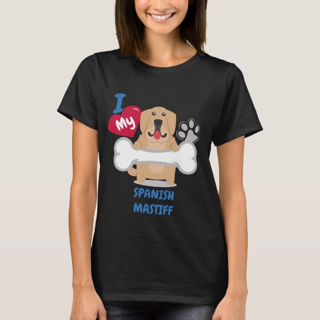 SPANISCHE MASTIFF niedliche T-Shirt (Vorderseite)