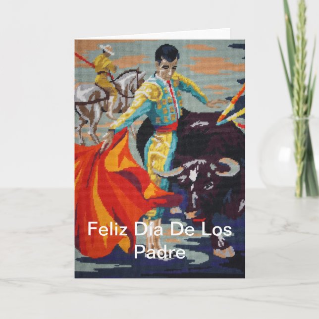 Spanische Matador Feliz Día De Los Padre Card Karte (Vorderseite)