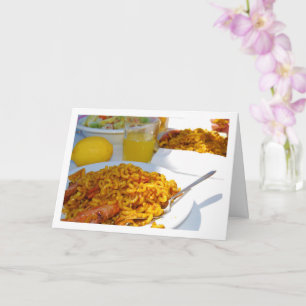 Spanische Meeresfrüchte-Küche Karte