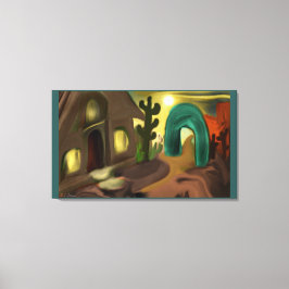 Spanische Mission Südwestliche Abstrakte Kunst Leinwanddruck