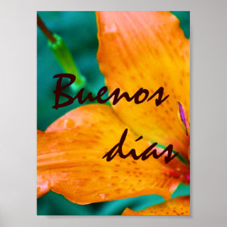 Spanische Morgenzeitung Poster