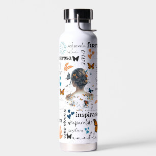 SPANISCHE Motivierend Affirmation Wasser Flasche