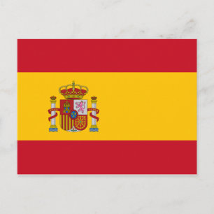 Spanische Nationalflagge Postkarte