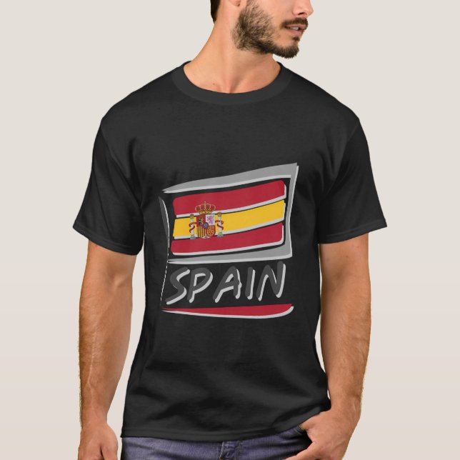 Spanische Nationalflagge T-Shirt (Vorderseite)