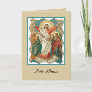 Spanische Osterwiederauferstehung Jesus Feiertagskarte