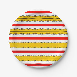 Spanische Papierplatte Pappteller