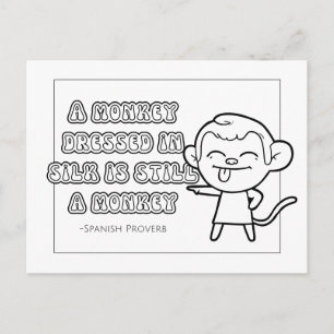 Spanische Postkarte für Farben