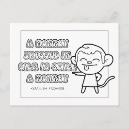 Spanische Postkarte für Farben