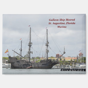 Spanische Postkarte Galleon Schiff Urlaub Magnet
