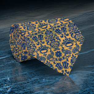 Spanische Reiche Navy Gold Renaissance  Krawatte