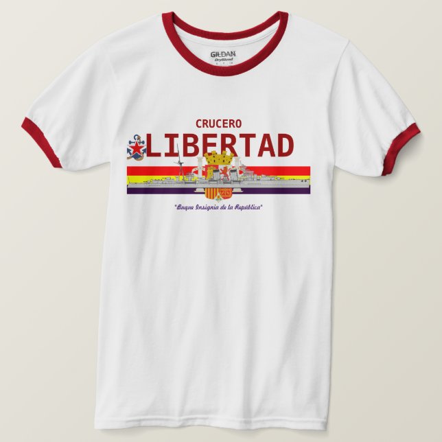 Spanische Republik Cruiser "LIBERTAD" T-Shirt (Design vorne)