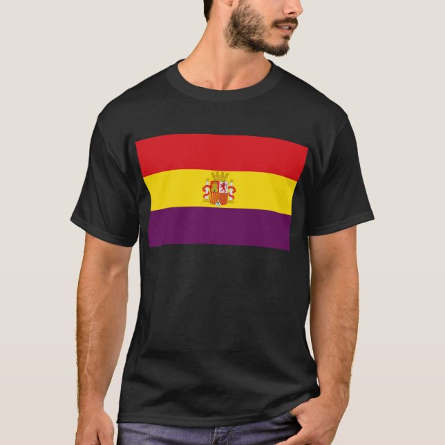 Spanische republikanische Flagge - Bandera T-Shirt (Vorderseite)