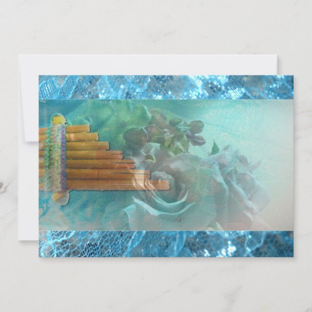 Spanische Rose Native Aztec Peru quinceanera laden Einladung (Vorderseite)