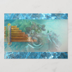 Spanische Rose Native Aztec Peru quinceanera laden Einladung