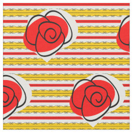 Spanische Rose Strickgewebe kleiner Druck Stoff