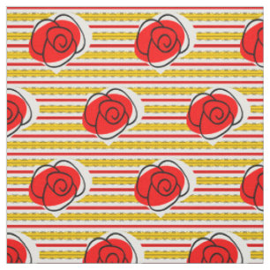 Spanische Rose Strickgewebe kleiner Druck Stoff