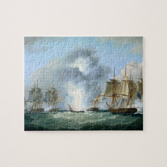 Spanische Schatzschiffe 1804 Puzzle (Horizontal)