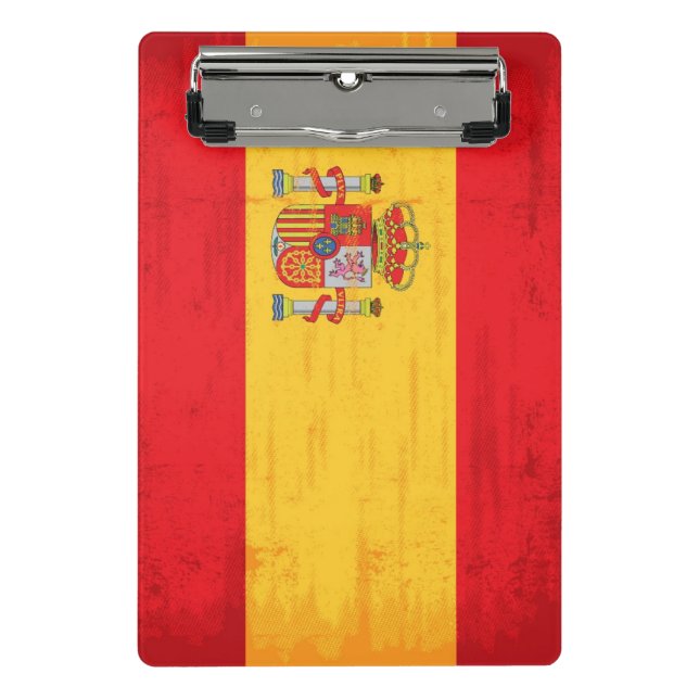 Spanische Schmutzflagge Mini Klemmbrett (Vorderseite)