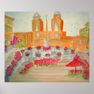 Spanische Schritte in Rom Poster