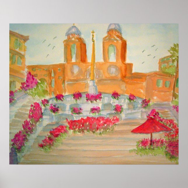 Spanische Schritte in Rom Poster (Vorne)