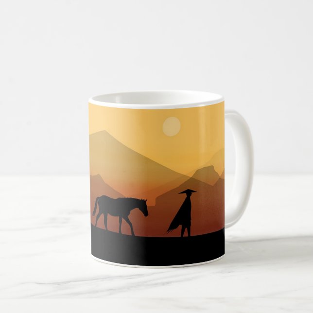 Spanische Silhouette  Kaffee Tasse (VorderseiteRechts)