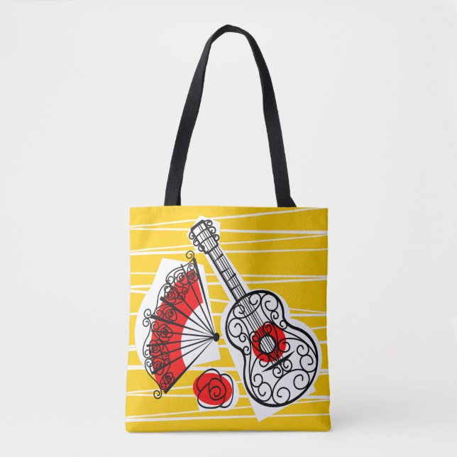 Spanische Souvenirgruppe überall in der Tasche Rot (Vorderseite)