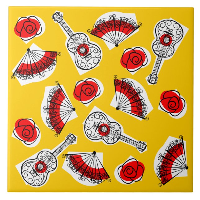 Spanische Souvenirs MultiKeramik Fliesen (Vorderseite)