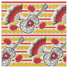 Spanische Souvenirs Stripe Stoff kleiner Druck