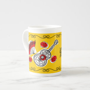 Spanische Souvenirs - Tasse Name Knochen China