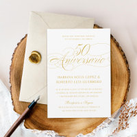 Spanische Sprache 50 Aniversario de Bodas Gold
