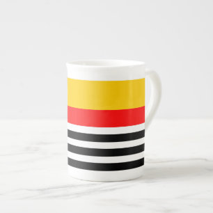 Spanische Stripe Klassische Tasse Knochen China