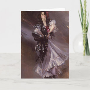 Spanische Tänzer-Gruß-Karte Karte