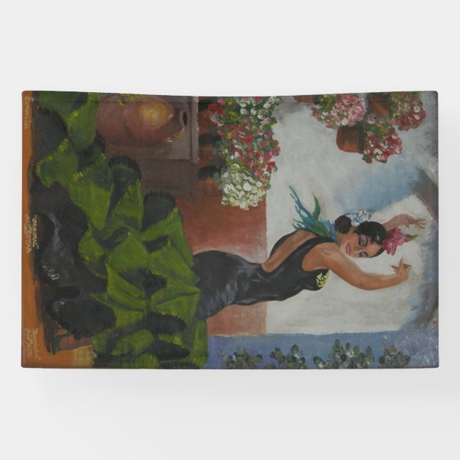 Spanische Tänzerin Banner (Horizontal)