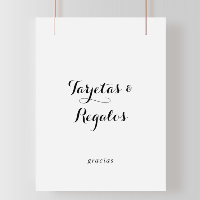 Spanische Tarjetas und Regalos-Zeichen Poster (Von Creator hochgeladen)