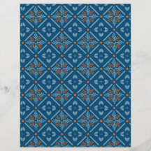 Spanische Tile Zypern mit Orange Stationery