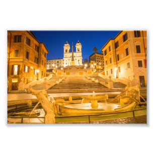 Spanische Treppe, Trinità dei Monti Kirche Rom It Fotodruck