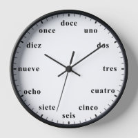Spanische Uhr Español Zeitstundenzähler