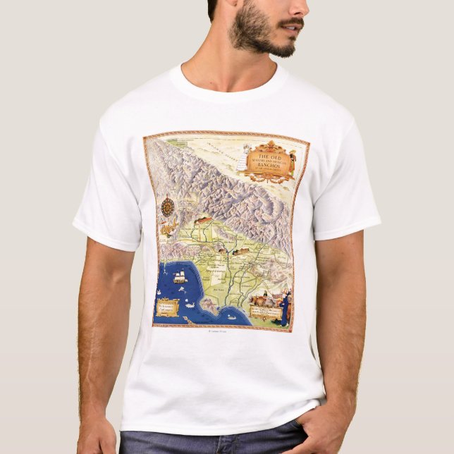 Spanische und mexikanische Ranchs von Los T-Shirt (Vorderseite)