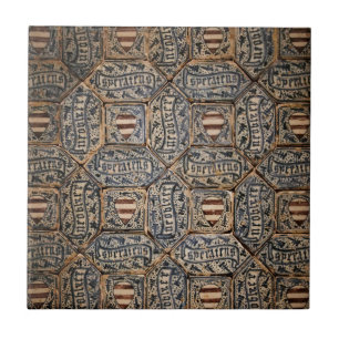 Spanische Wappen aus dem 15. Jahrhundert Fliese