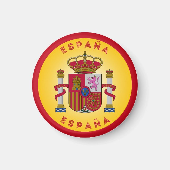 Spanische Wappen-Form Magnet (Vorne)