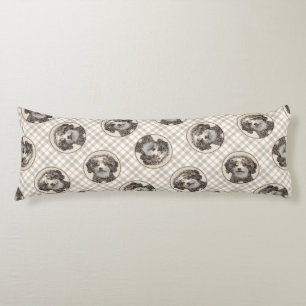 Spanische Wasserpfeifenmalerei Bicolor Dog Art Seitenschläferkissen